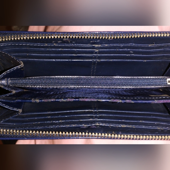 Coach Purple and Blue plaid wallet - Picture 5 of 5